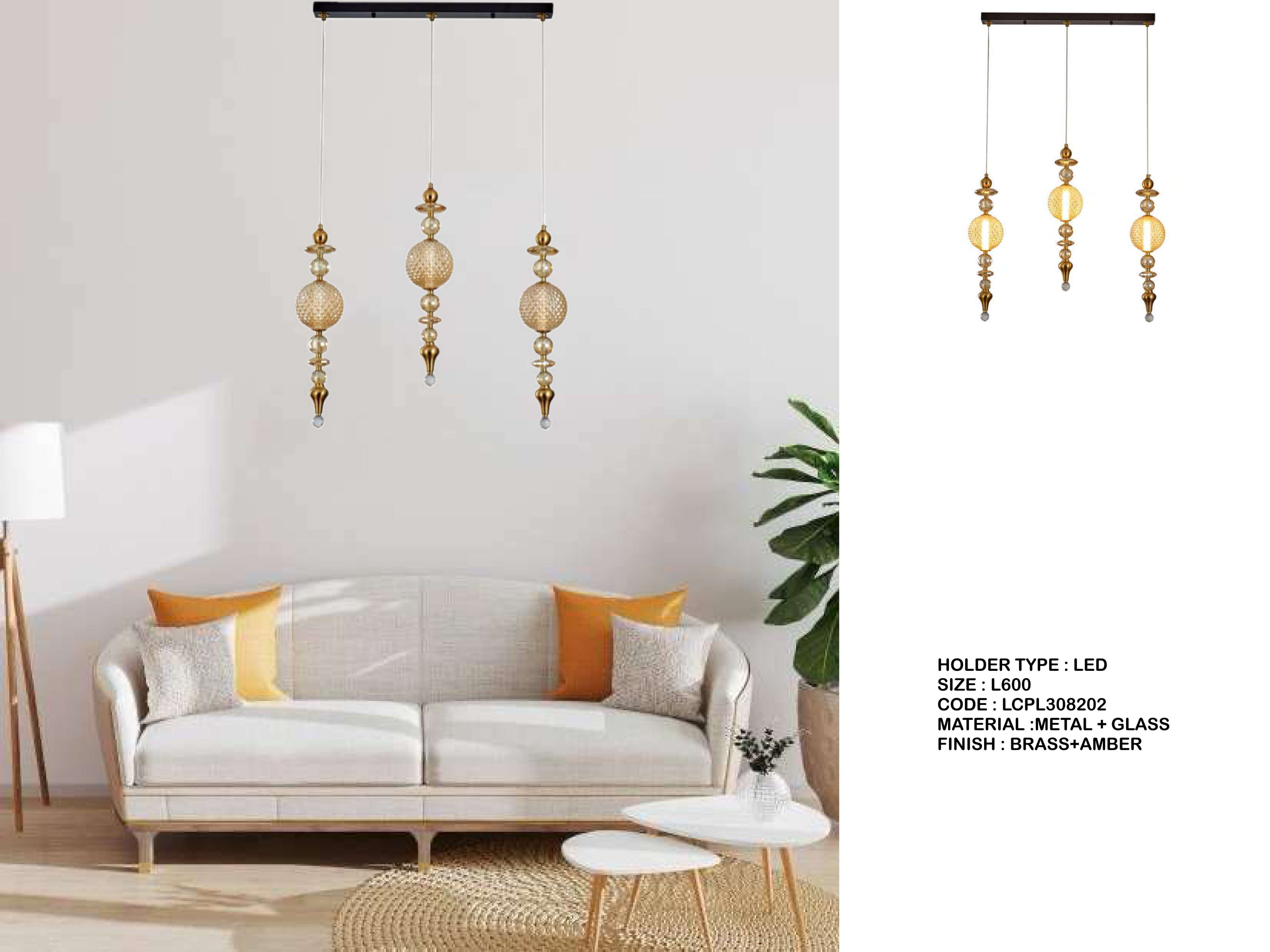 Beyond Lights - Brass Pendant Light- LCHL